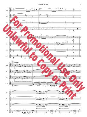 March of the Toys from \'\'Babes in Toyland\'\' - Herbert/Jolly - Flute Quartet