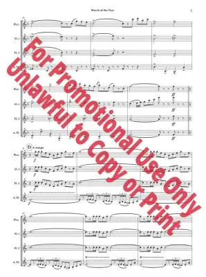 March of the Toys from \'\'Babes in Toyland\'\' - Herbert/Jolly - Flute Quartet