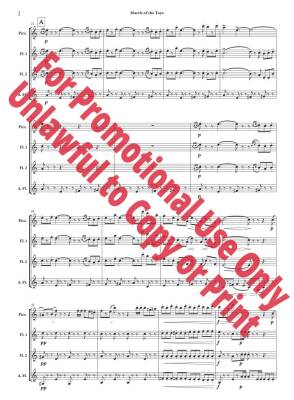 March of the Toys from \'\'Babes in Toyland\'\' - Herbert/Jolly - Flute Quartet