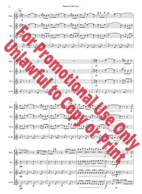 March of the Toys from \'\'Babes in Toyland\'\' - Herbert/Jolly - Flute Quartet