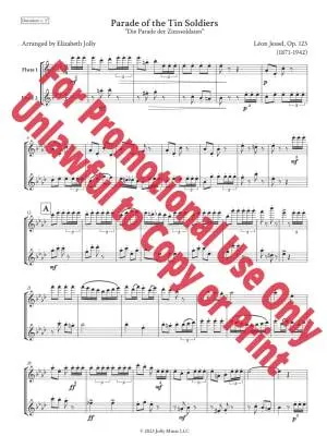 Parade of the Tin Soldiers, Op. 123 - Jessel/Jolly - Flute Duet