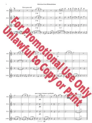 Selections from \'\'Weihnachtsbaum\'\', S. 186 - Liszt/Jolly - Flute Quartet