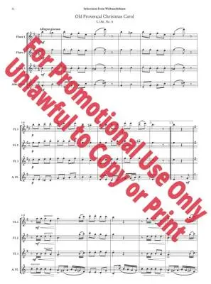 Selections from \'\'Weihnachtsbaum\'\', S. 186 - Liszt/Jolly - Flute Quartet