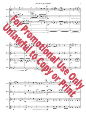 Fantasie on \'\'Stille Nacht, Heilige Nacht\'\', Op. 221, No. 2 - Reinecke/Jolly - Flute Quartet