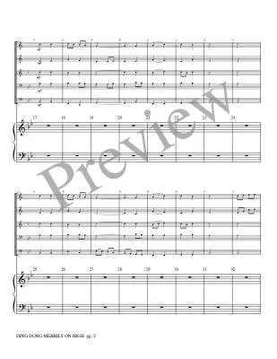Ding Dong Merrily on High - Marlatt - Brass Quintet/Organ