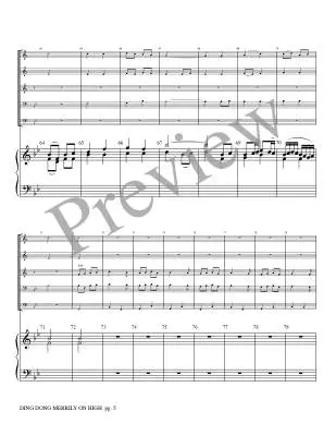 Ding Dong Merrily on High - Marlatt - Brass Quintet/Organ
