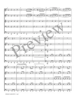 Holiday Garland, No. 2 - Kaisershot - Brass Quintet