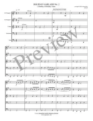 Holiday Garland, No. 2 - Kaisershot - Brass Quintet
