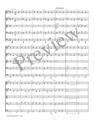 Holiday Garland, No. 2 - Kaisershot - Brass Quintet