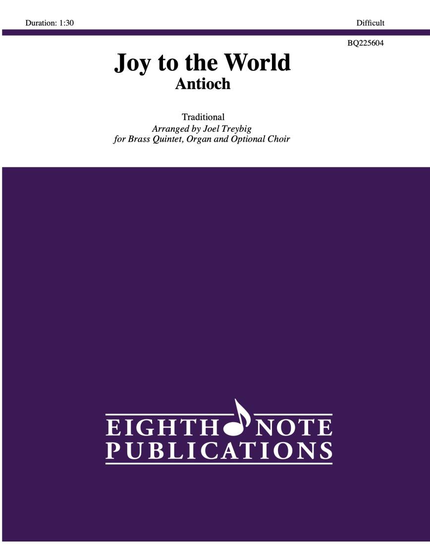 Joy to the World - Treybig - Brass Quintet/Organ/Opt. Choir