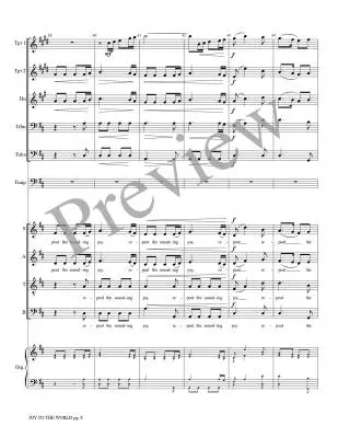 Joy to the World - Treybig - Brass Quintet/Organ/Opt. Choir