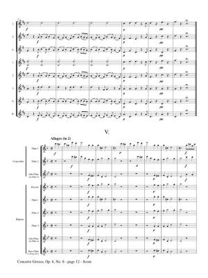 Concerto Grosso, Op. 6, No. 8 (\'Christmas Concerto\') - Corelli/Inglefield - Flute Choir