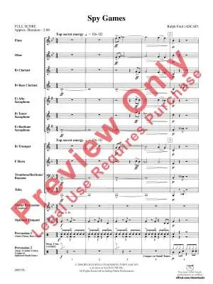 Spy Games - Ford - Concert Band - Gr. 1