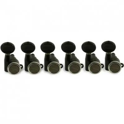 Gotoh - 6 In Line Locking Tuning Machines - Black