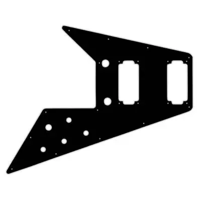 WD Music - Custom Pickguard for Gibson 2020 Original Collection 70s Flying V - Black/White/Black