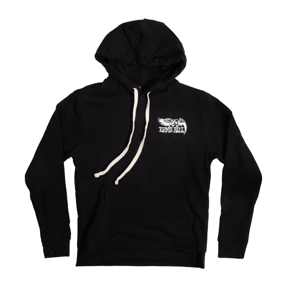 Eagle Fleece Hoodie, Black - XL
