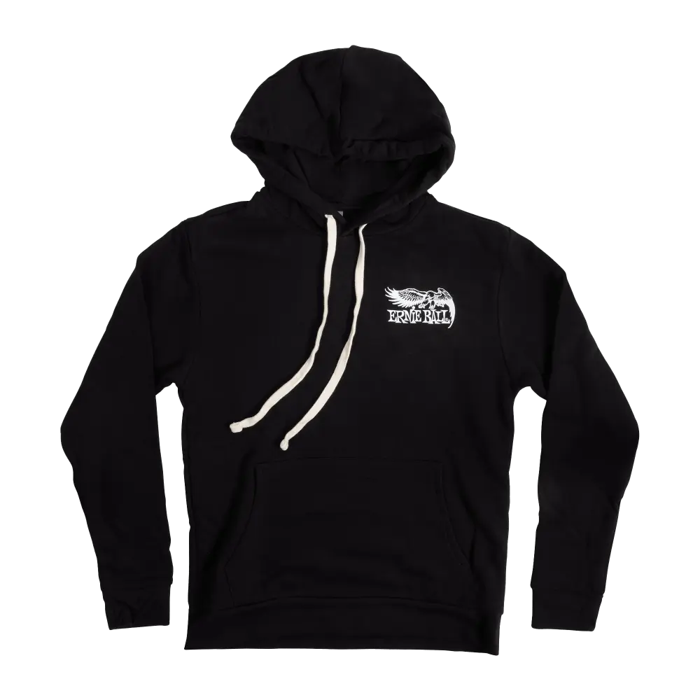 Eagle Fleece Hoodie, Black - Medium