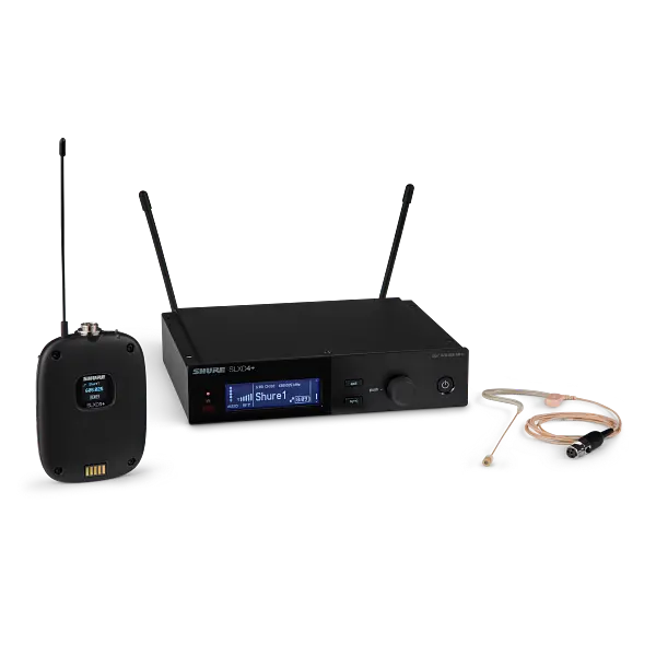 SLXD14+ Digital Wireless Bodypack System with MX153T Headworn Microphone