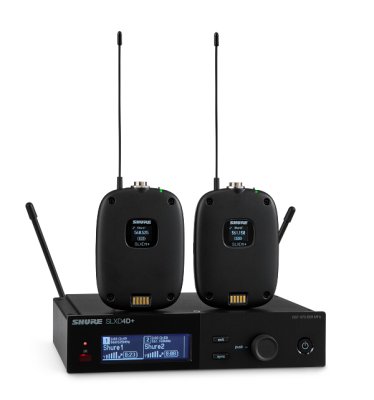 Shure - SLXD14D+ Digital 2-Channel Wireless Microphone System