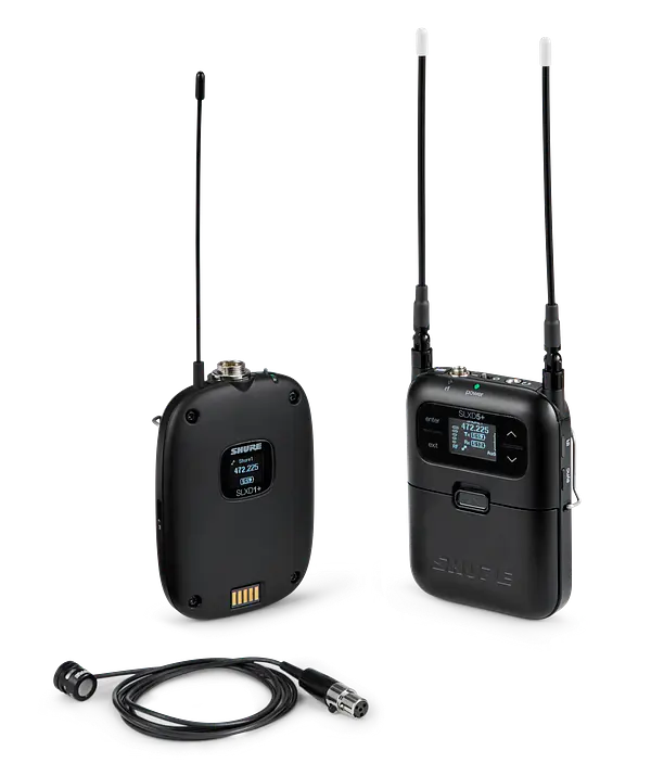 SLXD15+ Portable Digital Wireless Bodypack System with WL185M Lavalier Microphone