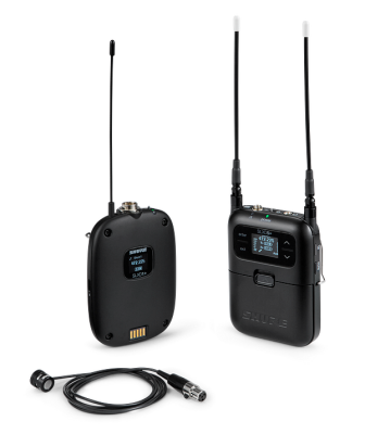 Shure - SLXD15+ Portable Digital Wireless Bodypack System with WL185M Lavalier Microphone