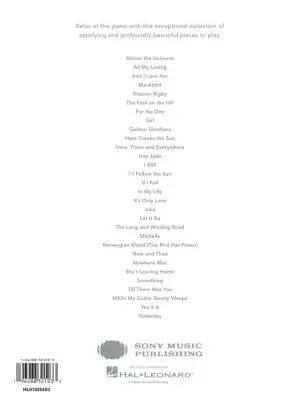 Peaceful Piano Solos: The Beatles - Book