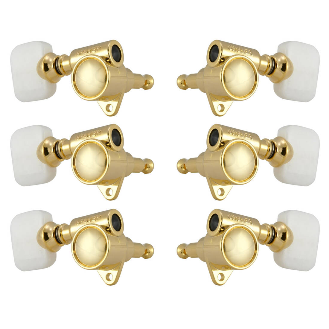 Original \'\'Milk Bottle\'\' Style Rotomatics with Pearloid Button Set - Gold