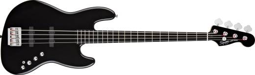 Squier Deluxe 4-String Jazz Bass IV Active - Black | Long & McQuade