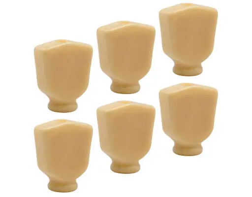 Grover - Plastic Keystone Buttons (6) - Ivory