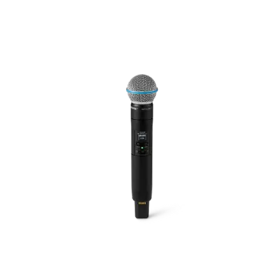 Shure - SLXD2+/B58 Wireless Handheld Transmitter with Beta 58A Supercardioid Dynamic Vocal Microphone