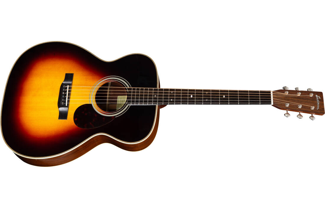 E20OM Thermo-Cure Acoustic Guitar with Hardshell Case - Sunburst
