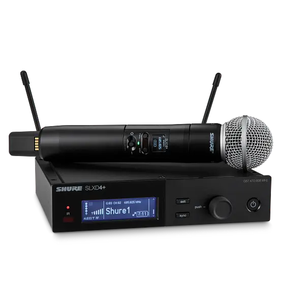 SLXD24+/58 Digital Wireless Handheld System with SM58 Cardioid Dynamic Microphone Capsule