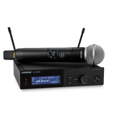 Shure - SLXD24+/58 Digital Wireless Handheld System with SM58 Cardioid Dynamic Microphone Capsule