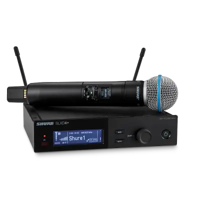 Shure - SLXD24+/B58 Digital Wireless Handheld System with Beta 58A Supercardioid Dynamic Microphone Capsule.