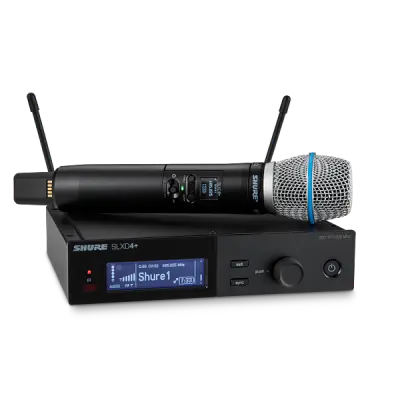 Shure - SLXD24+/B87 Digital Wireless Handheld System with Beta 87A Supercardioid Condenser Microphone Capsule