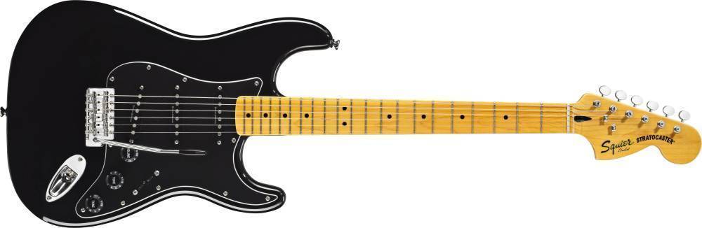ギター Squier Vintage Modified Stratocaster VBL Squier Vintage Modified '70s Stratocaster - Black | Long