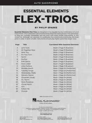 Essential Elements Flex-Trios�� Sparke�� Saxophone alto�� Livre