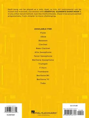 Essential Elements Flex-Trios - Sparke - Baritone Saxophone - Book