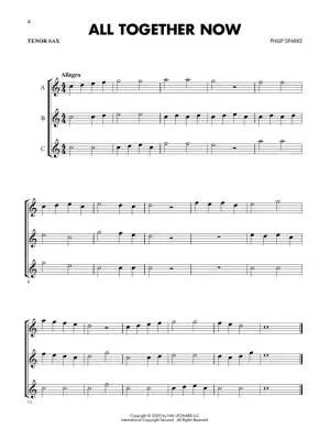 Essential Elements Flex-Trios - Sparke - Tenor Saxophone - Book