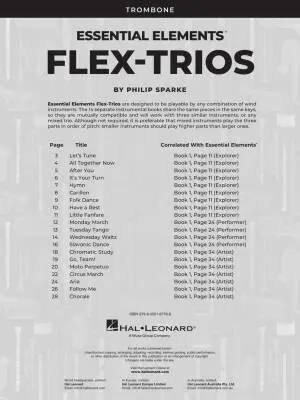 Essential Elements Flex-Trios - Sparke - Trombone - Book