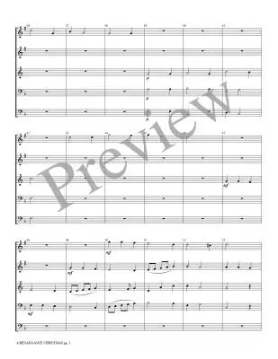 Renaissance Christmas - Treybig - Brass Quintet