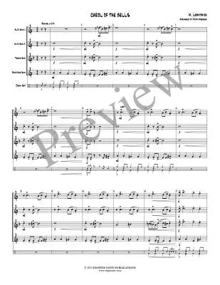 Carol of the Bells - Meeboer - Saxophone Quartet (AATB)/Opt. Drums