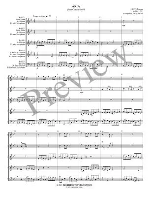 Aria From Concerto No.3 - Telemann/Marlatt - Flexible Woodwind Ensemble