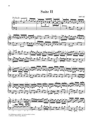 English Suite No. 2 in A Minor, BWV. 807 - Bach/Scheideler - Piano - Sheet