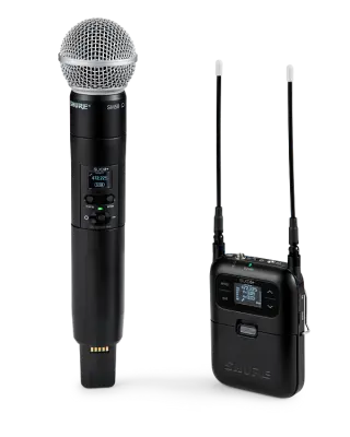 Shure - SLXD25+ Portable Digital Wireless Handheld system with SM58 Vocal Microphone Capsule