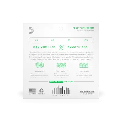 XS Light Top Medium Bottom 4-String Long Scale Coated Bass Strings (45-105)