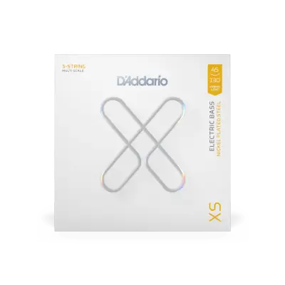 DAddario - XS Hybrid Light 5-String Multiscale Coated Bass Strings (45-130)