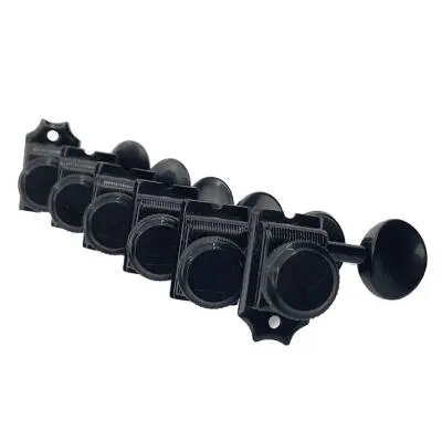 All Parts - True Lok 6 In-Line Vintage Style Locking Tuners - Black