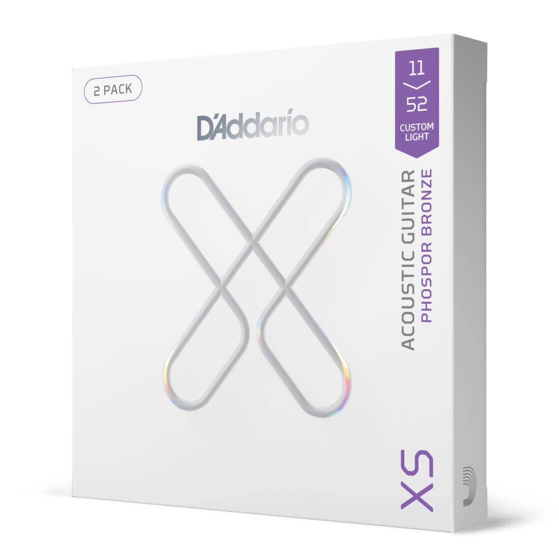 XS Acoustic Phosphor Bronze 11-52 - Custom Light (2 Pack)