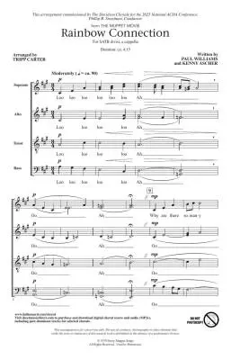 Rainbow Connection - Williams/Ascher/Carter - Choral Octavo - SATB A Cappella